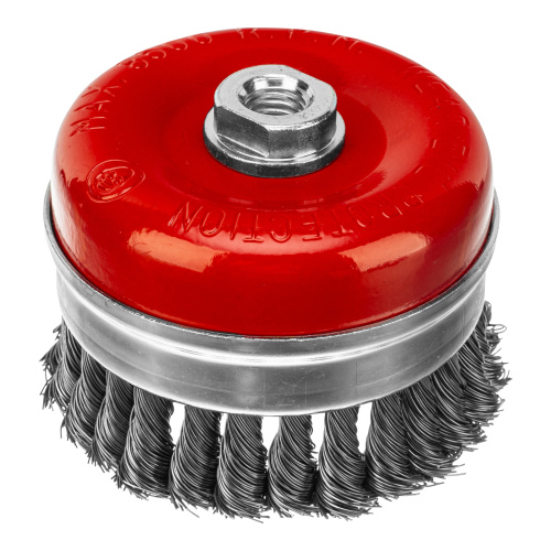 Щетка для УШМ Heavy Duty, 100 мм, М14, "чашка", крученая проволока 0.5 мм Matrix по ценам производителя в Москве с доставкой по всей России
