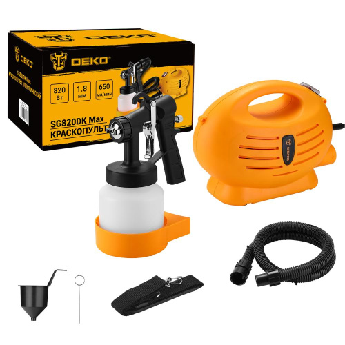 Краскопульт электрический DEKO SG820DK Max, 800 мл, 820Вт по ценам производителя в Москве с доставкой по всей России