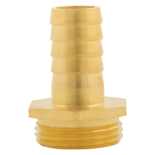 Штуцер для шланга 3/4" с наружной резьбой G1" Denzel по ценам производителя в Москве с доставкой по всей России