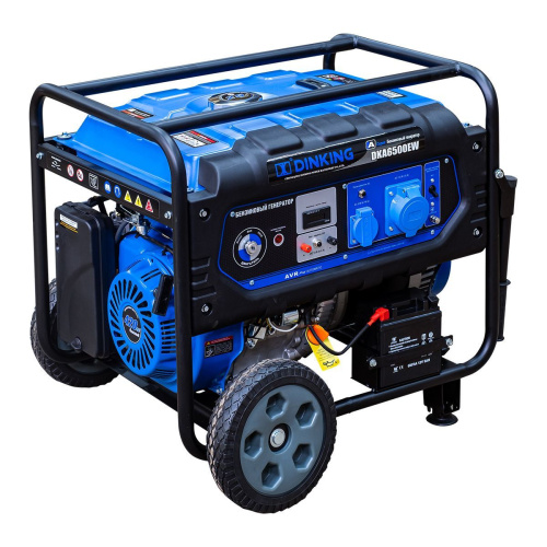 Генератор бензиновый Dinking DKA6500EW (6,5кВт, электростартер, 15лс, колёса) по ценам производителя в Москве с доставкой по всей России