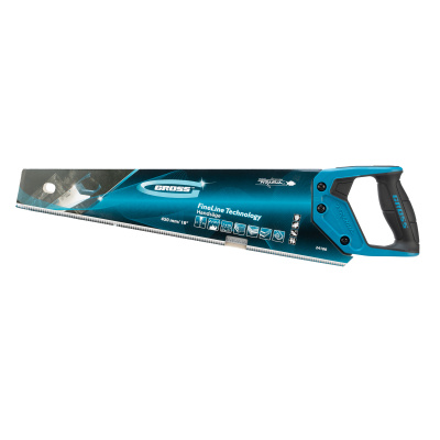 Ножовка по дереву "Piranha", 450 мм, 7-8 TPI, зуб-3D, каленый зуб, двухкомпонентная рукоятка Gross по ценам производителя в Москве с доставкой по всей России