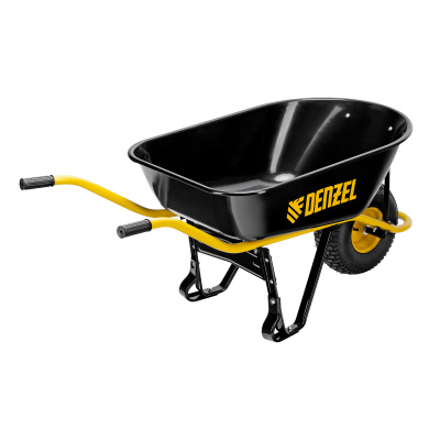 Тачка строительная, усиленная, объем 130 л, 230 кг, колесо 15х6.00-6 Denzel по ценам производителя в Москве с доставкой по всей России
