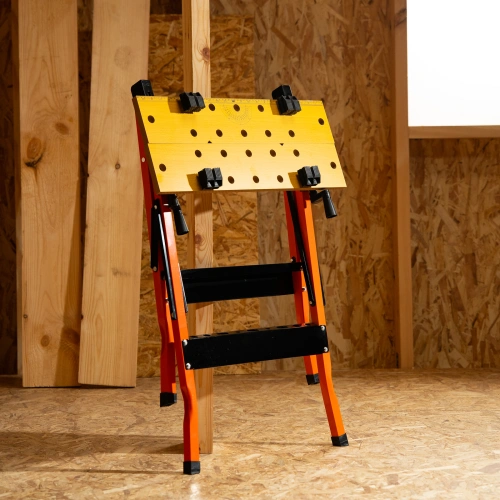 Верстак-тиски, 605 х 635 х 750 мм, портативный Sparta по ценам производителя в Москве с доставкой по всей России