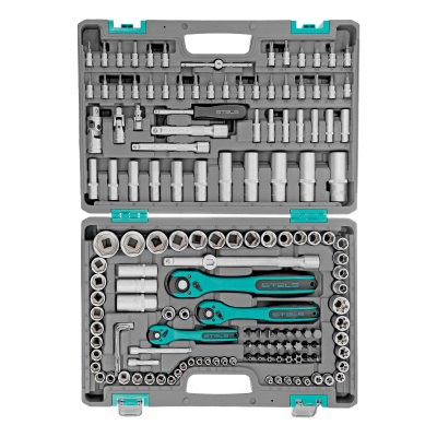 Набор инструментов, 1/4", 3/8", 1/2", Cr-V, S2, усиленный кейс, 151 предмет Stels по ценам производителя в Москве с доставкой по всей России