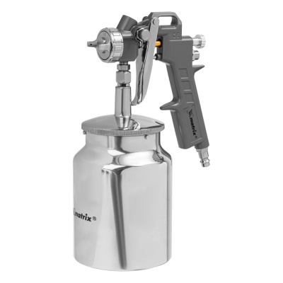 Краскораспылитель пневматический с нижним бачком V 1, 0 л, сопло D 1.2, 1.5 и 1.8 мм Matrix по ценам производителя в Москве с доставкой по всей России