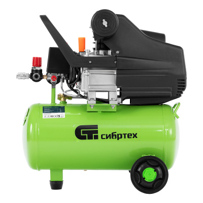 Компрессор воздушный КК-1100/22, 1, 1 кВт, 135 л/мин, 22 л, прямой привод, масляный Сибртех по ценам производителя в Москве с доставкой по всей России