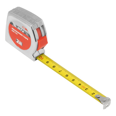 Рулетка Chrom, 2 м x 13 мм, хромированный корпус MTX по ценам производителя в Москве с доставкой по всей России