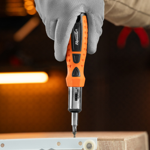 Отвертка реверсивная, биты, головки торцевые, 14 шт, Sparta по ценам производителя в Москве с доставкой по всей России