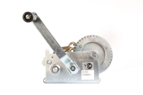 Лебедка ручная барабанная с тросом 1000кг  10м оцинкованная TOR FD по ценам производителя в Москве с доставкой по всей России