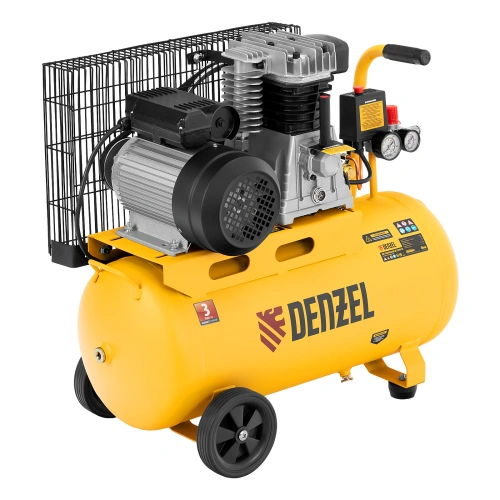 Компрессор воздушный BCI2300/50, ременный привод, 2.3 кВт, 50 литров, 400 л/мин Denzel по ценам производителя в Москве с доставкой по всей России