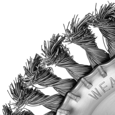 Щетка для УШМ 150 мм, посадка 22.2 мм, плоская, крученая проволока 0.5 мм Matrix по ценам производителя в Москве с доставкой по всей России