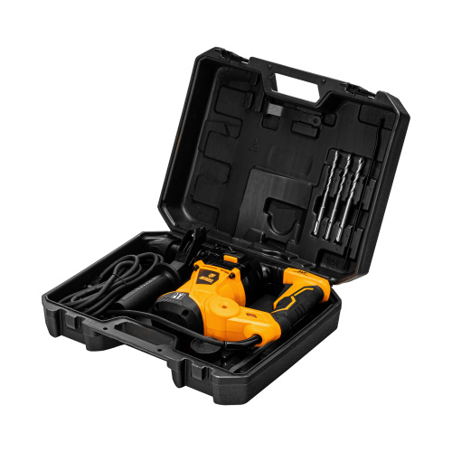 Перфоратор электрический RHV-1250-30, SDS-plus, 1250 Вт, 5 Дж, 3 плюс 1 режим Denzel по ценам производителя в Москве с доставкой по всей России