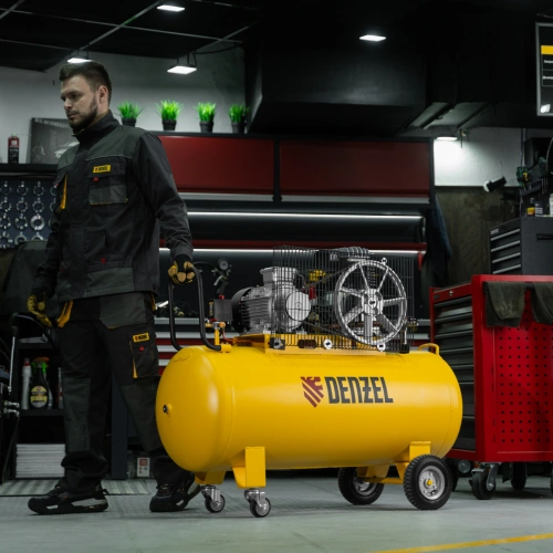 Компрессор воздушный BCI3000-T/200, ременный привод , 3.0 кВт, 200 литров, 530 л/мин Denzel по ценам производителя в Москве с доставкой по всей России