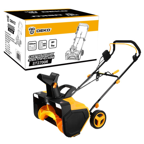 Снегоуборщик электрический DEKO ST2700R, 58см, 2700Вт, 2 фары по ценам производителя в Москве с доставкой по всей России