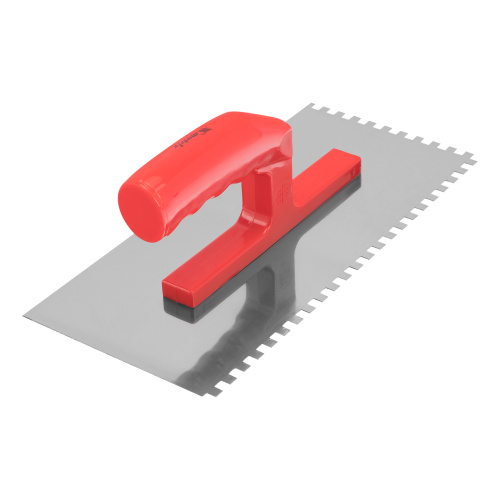 Гладилка стальная, 280 х 130 мм, зеркальная полировка, пластмассовая ручка, зуб 6 х 6 мм Matrix по ценам производителя в Москве с доставкой по всей России