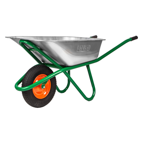 Тачка садово-строительная, усиленная, грузоподъемность 200 кг, объем 90 л Palisad по ценам производителя в Москве с доставкой по всей России