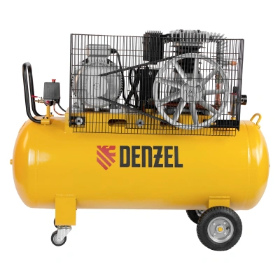 Компрессор воздушный, ременный привод BCI5500-T/200, 5.5 кВт, 200 литров, 850 л/мин Denzel по ценам производителя в Москве с доставкой по всей России