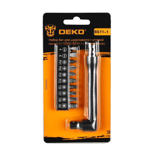 Набор бит с L-образным ключом DEKO BS11-1 (11 предметов) по ценам производителя в Москве с доставкой по всей России