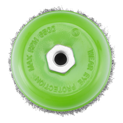 Щетка для УШМ, 125 мм, М14, "чашка", витая проволока Сибртех по ценам производителя в Москве с доставкой по всей России