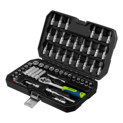 Набор инструментов, 1/4", пластиковый кейс 56 предметов Сибртех по ценам производителя в Москве с доставкой по всей России