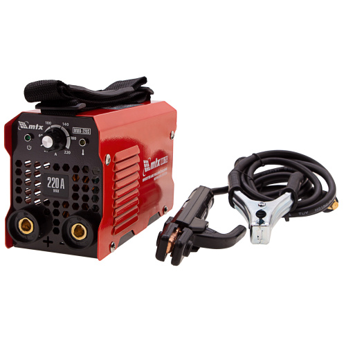 Инверторный аппарат дуговой сварки MMA-220S, 220 А, ПВ60%, диаметр электрода 1,6-5 мм MTX по ценам производителя в Москве с доставкой по всей России