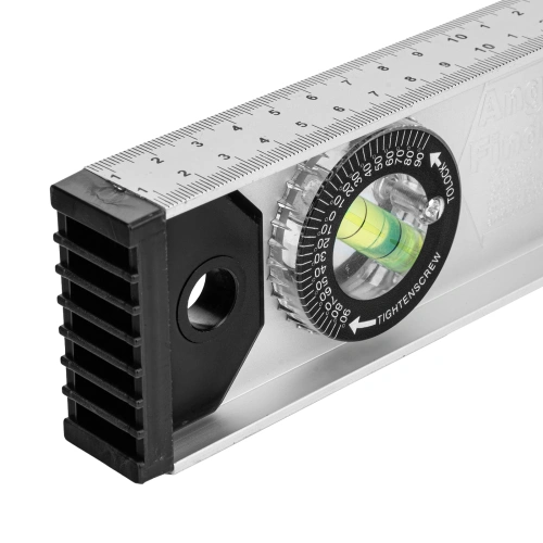 Уровень алюминиевый "Рельс", 400 мм, 3 глазка (1 поворотный) Matrix по ценам производителя в Москве с доставкой по всей России