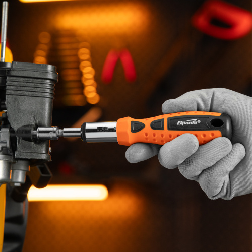 Отвертка реверсивная, биты, головки торцевые, 14 шт, Sparta по ценам производителя в Москве с доставкой по всей России