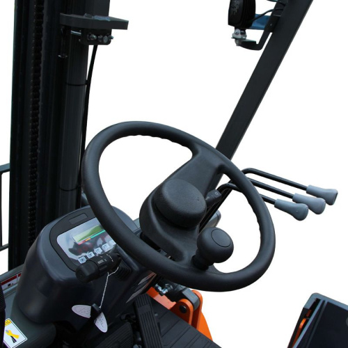 Электрический вилочный погрузчик CPD18-HC2 со свободным подъемом и боковым смещением вил по ценам производителя в Москве с доставкой по всей России