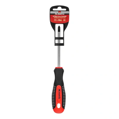 Отвертка Fusion, PZ2 x 100 мм, CrV, трехкомпонентная рукоятка "Anti slip" Matrix по ценам производителя в Москве с доставкой по всей России