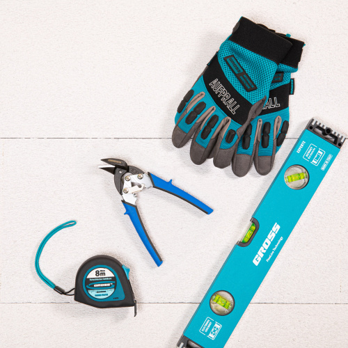 Ножницы по металлу "Piranha", 185 мм, прямой и правый рез, сталь СrM, двухкомпонентные рукоятки Gross по ценам производителя в Москве с доставкой по всей России