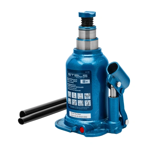 Домкрат гидравлический бутылочный телескопический, 8 т, подъем 180-410 мм Stels по ценам производителя в Москве с доставкой по всей России