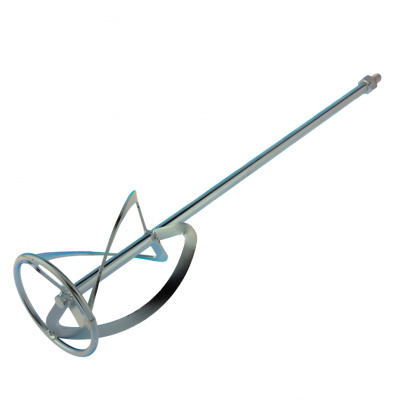 Насадка для миксера, для легких растворов, 120 х 590 мм, оцинкованная, хвостовик резьба М14 Сибртех по ценам производителя в Москве с доставкой по всей России