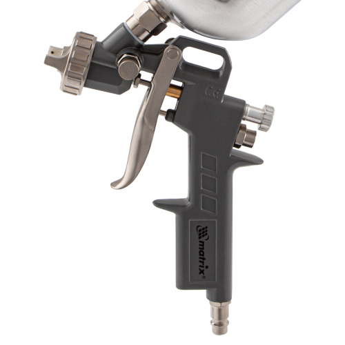 Краскораспылитель пневматический с верхним бачком V 1, 0 л, сопло D 1.2, 1.5 и 1.8 мм Matrix по ценам производителя в Москве с доставкой по всей России