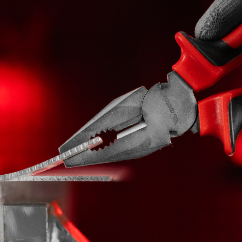 Плоскогубцы Nickel, 180 мм, никелированные, двухкомпонентные рукоятки Matrix по ценам производителя в Москве с доставкой по всей России