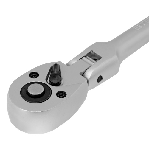 Ключ-трещотка шарнирный 1/4", СrV, 72 зуба, с быстрым сбросом, матовый хром Stels по ценам производителя в Москве с доставкой по всей России