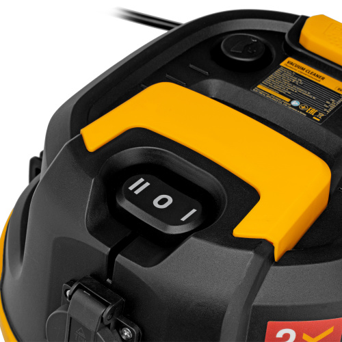 Пылесос строительный RVC30, 1400 Вт, бак 30 л, шланг 3 м, розетка с автосинхр. Denzel по ценам производителя в Москве с доставкой по всей России