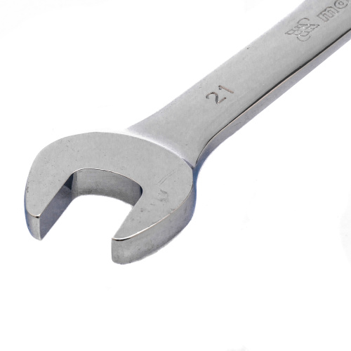 Ключ комбинированный трещоточный, 21 мм, CrV, зеркальный хром Matrix по ценам производителя в Москве с доставкой по всей России