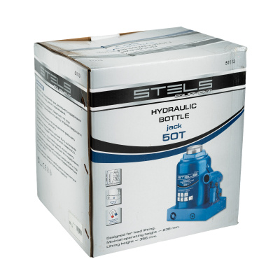 Домкрат гидравлический бутылочный, 50 т, H подъема 236-356 мм Stels купить в Москве с доставкой по всей России | ProtosMarket.ru
