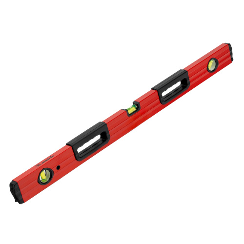 Уровень алюминиевый, 800 мм, фрезерованный, 3 глазка, две эргономичные ручки Matrix по ценам производителя в Москве с доставкой по всей России