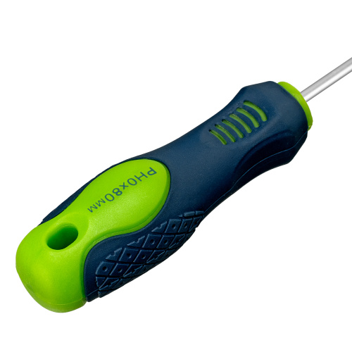Отвертка, PH0 х 80 мм, CrV, двухкомпонентная рукоятка Сибртех по ценам производителя в Москве с доставкой по всей России