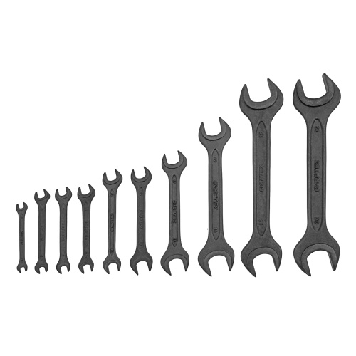 Набор ключей рожковых, 6 - 32 мм, 10 шт., CrV, фосфатированные Сибртех по ценам производителя в Москве с доставкой по всей России