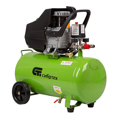 Компрессор воздушный КК-1500/50, 1.5 кВт, 198 л/мин, 50 л, прямой привод, масляный Сибртех по ценам производителя в Москве с доставкой по всей России