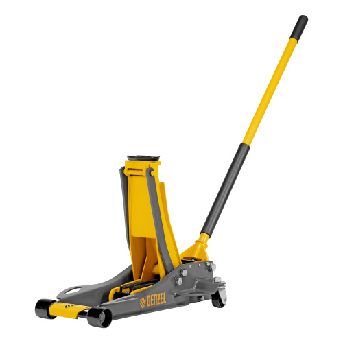 Домкрат гидравлический подкатной, 3 т, 75-500 мм, быстрый подъем, низкий подхват, проф. Denzel по ценам производителя в Москве с доставкой по всей России