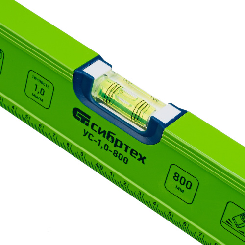 Уровень алюминиевый УС-1, 0-800, фрезерованный, 3 глазка, рукоятки, 800 мм Сибртех по ценам производителя в Москве с доставкой по всей России