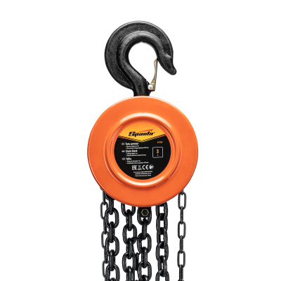 Таль цепная, 3 т, H подъема 3 м, расстояние между крюками 470 мм Sparta по ценам производителя в Москве с доставкой по всей России