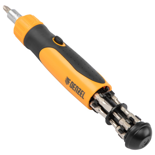 Отвертка реверсивная, механизм SmartPush 12 шт, S2 Denzel по ценам производителя в Москве с доставкой по всей России