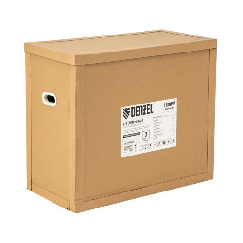 Компрессор воздушный прям. привод DCV1800/50, 1,8 кВт, 50 литров, 320 л/мин Denzel по ценам производителя в Москве с доставкой по всей России