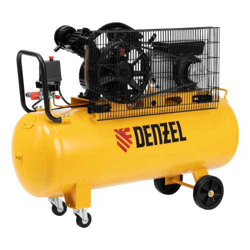 Компрессор воздушный BCV2200/100, ременный привод, 2.2 кВт, 100 литров, 370 л/мин Denzel по ценам производителя в Москве с доставкой по всей России