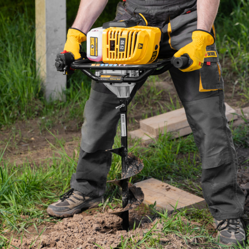 Шнек для грунта ER-150, диаметр 150 мм, длина 800 мм,соединение 20 мм, съемный нож Denzel по ценам производителя в Москве с доставкой по всей России