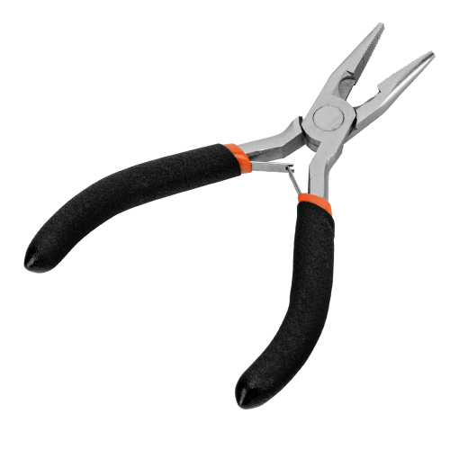 Длинногубцы прямые Mini, 130 мм, никелированные, авторазжим Sparta по ценам производителя в Москве с доставкой по всей России